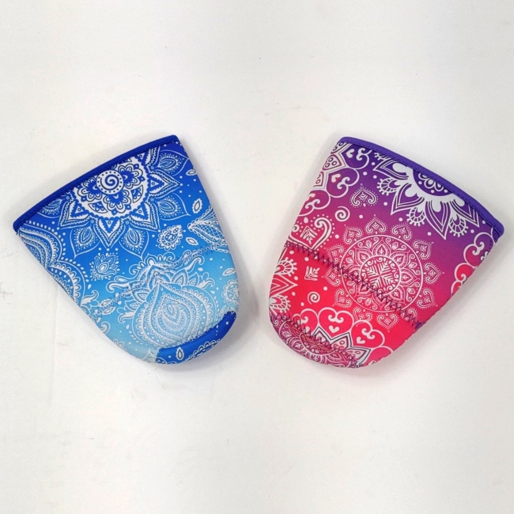 2 pack pink and blue Neoprene Water bottle coozies - Picture 1 of 8